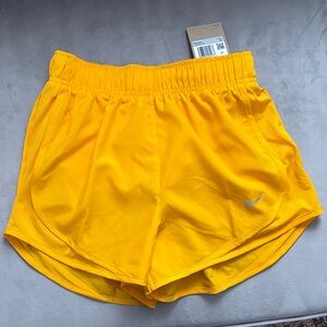 Nike Women's Bright Yellow Athletic Shorts